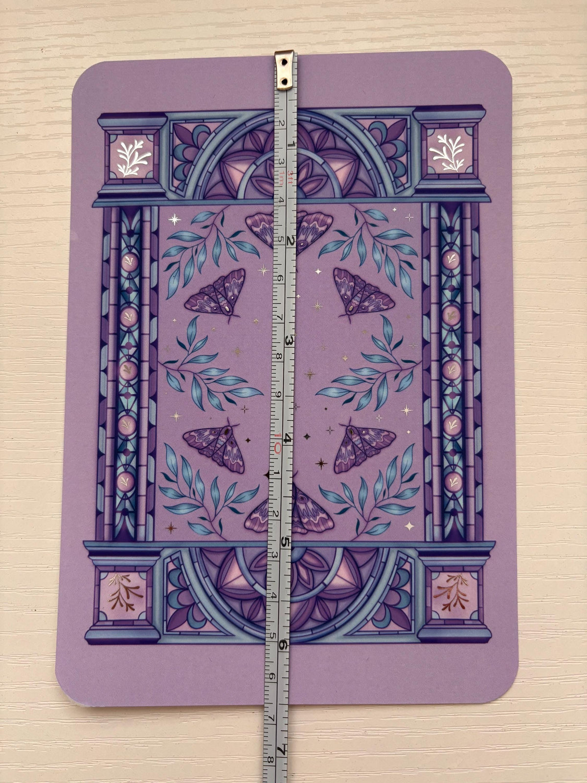 Knight and the Moth licensed Kindle/E reader foiled Insert in three sizes. Purple archway foiled silver. Kindle original 11 & Paperwhite 10 compatible