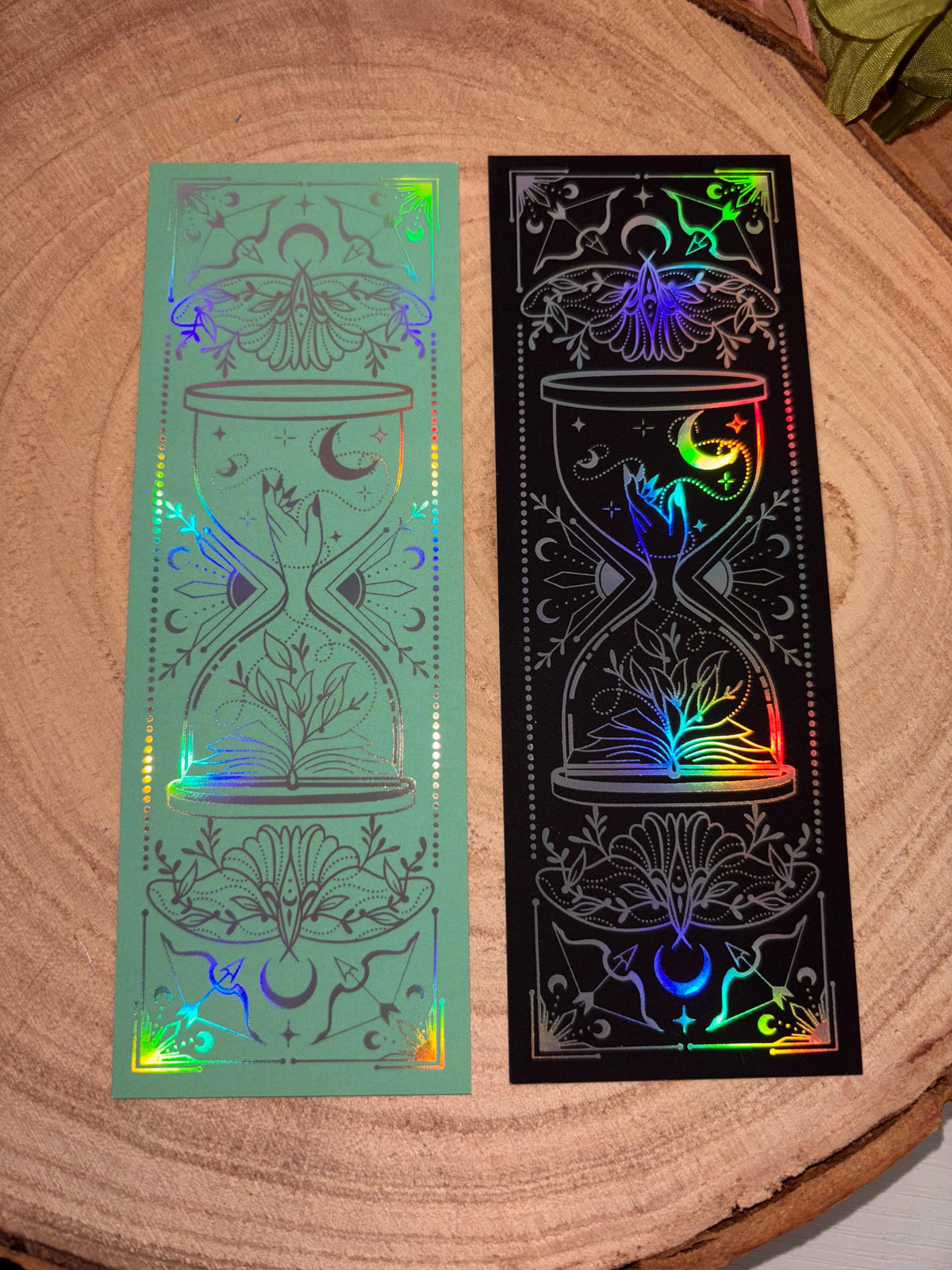 Fantasy bookmark - holographic foil - heavy cardstock - witchy vibes