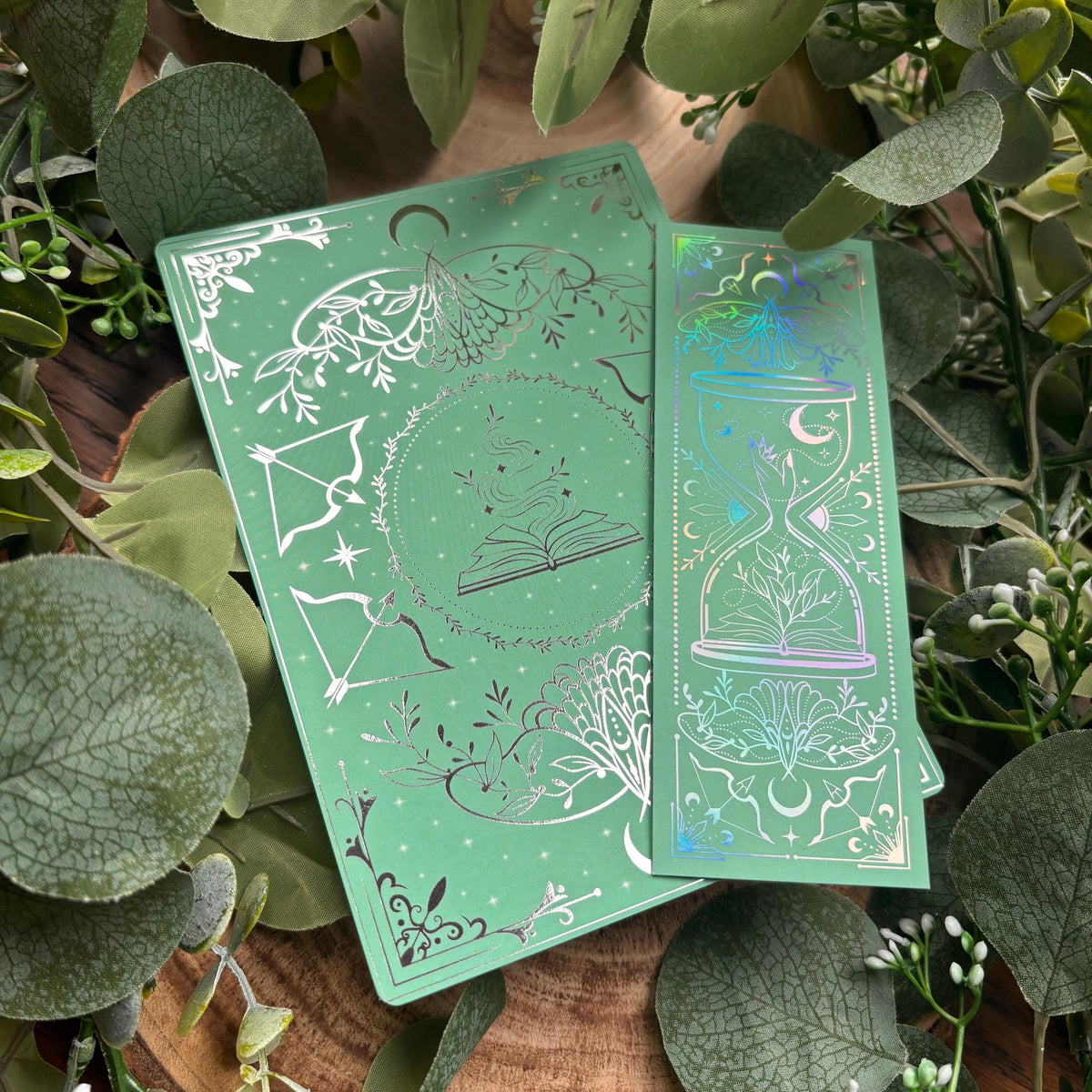 Minty Green foiled Insert for Kindle/ E Reader - Fantasy Reader