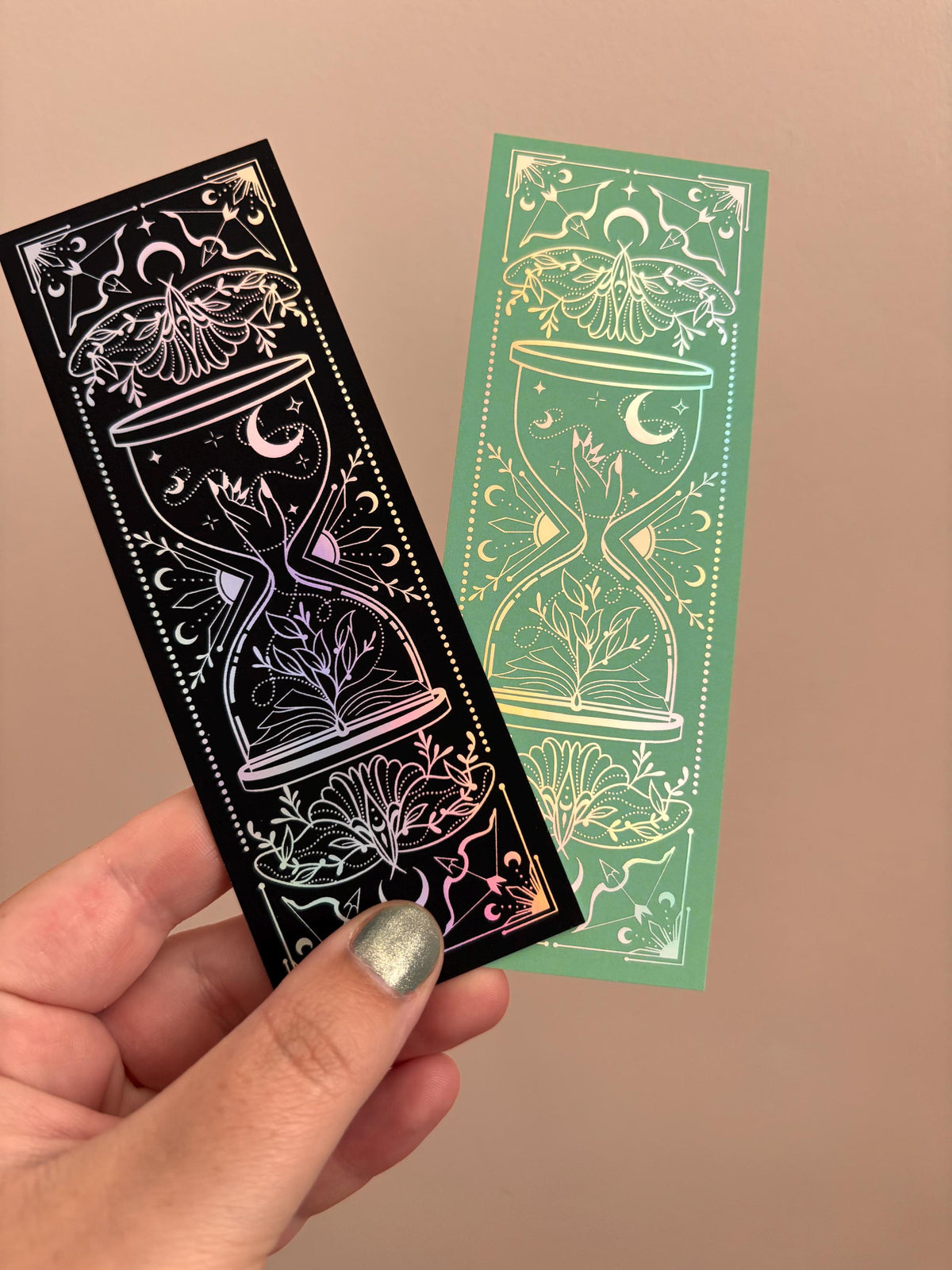 Fantasy bookmark - holographic foil - heavy cardstock - witchy vibes