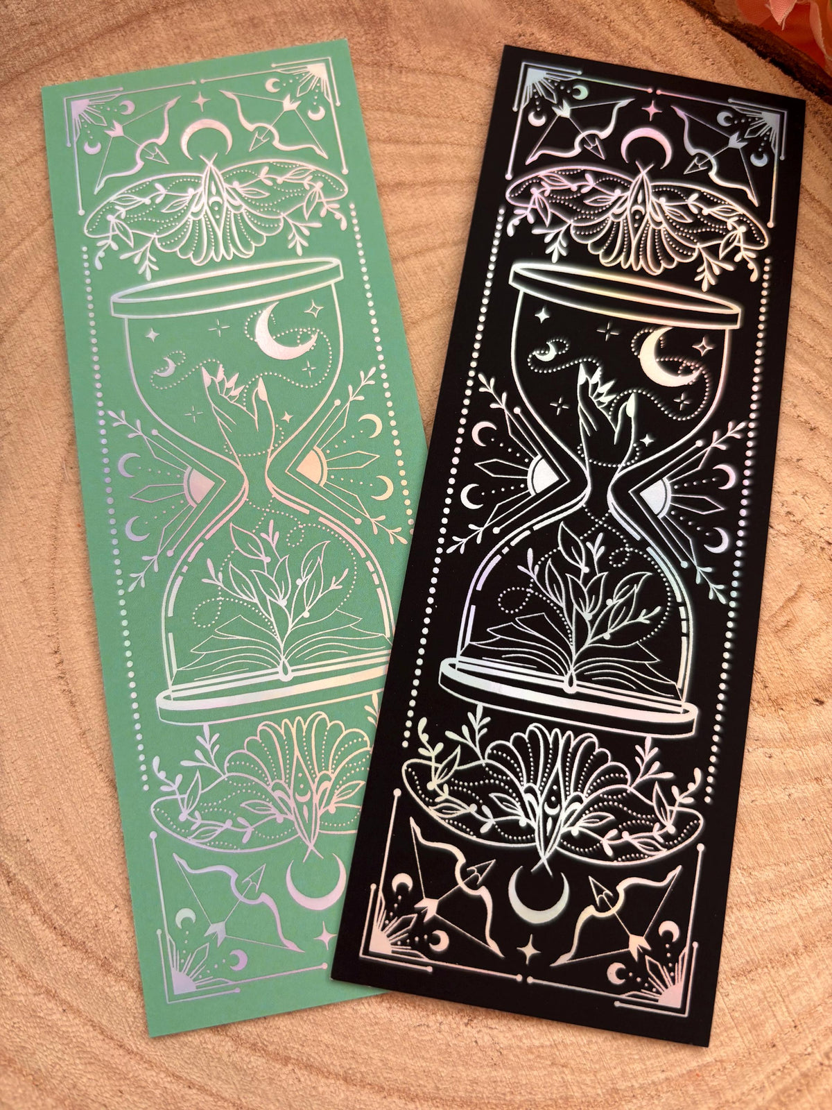 Fantasy bookmark - holographic foil - heavy cardstock - witchy vibes