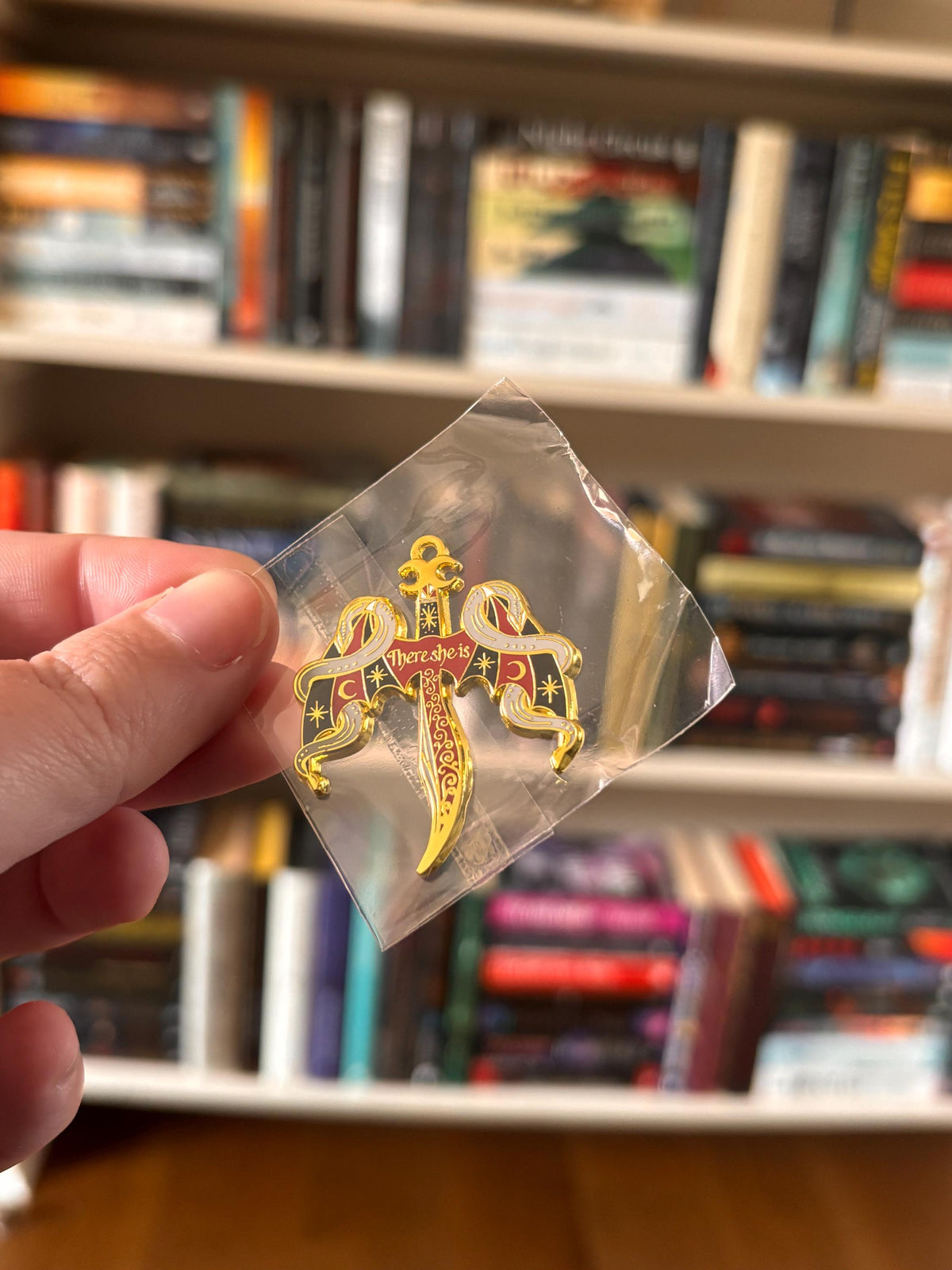 Crowns of Nyaxia Bookmark or Keychain. There she is - officially licensed Merch by Carissa Broadbent