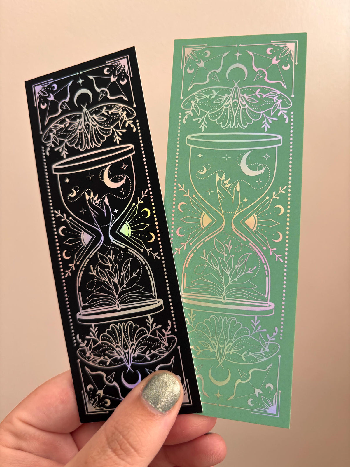 Fantasy bookmark - holographic foil - heavy cardstock - witchy vibes