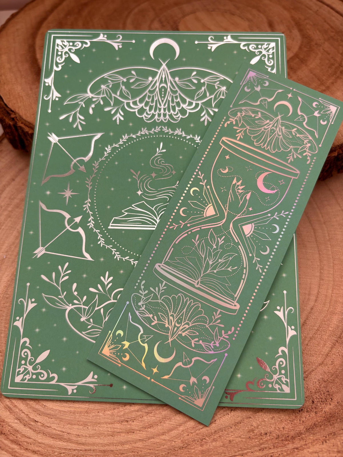 Fantasy bookmark - holographic foil - heavy cardstock - witchy vibes