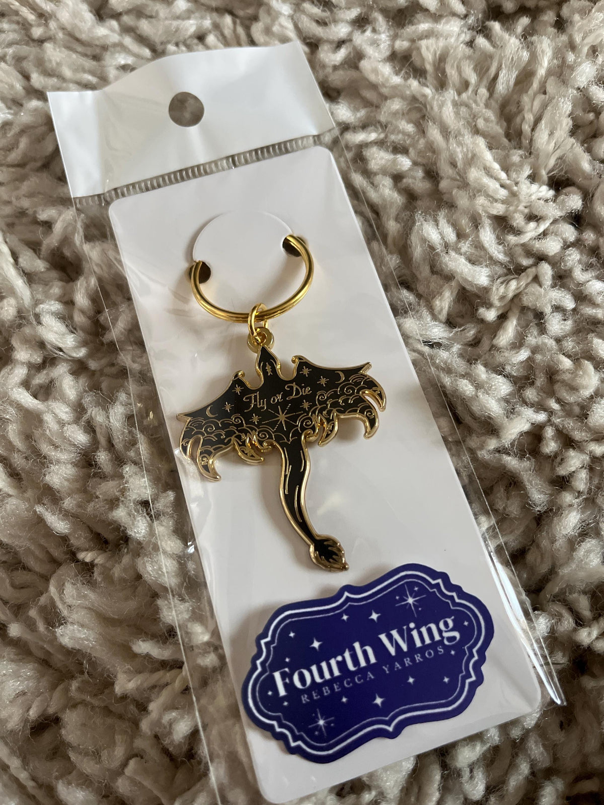 Fourth Wing Dragon Bookmark or Keychain: empyrean series - officially licensed - fly or die - ORIGINAL DESIGN