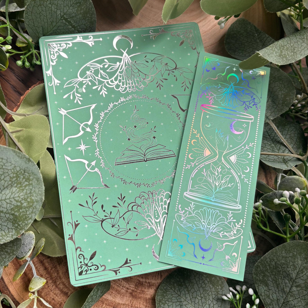Minty Green foiled Insert for Kindle/ E Reader - Fantasy Reader