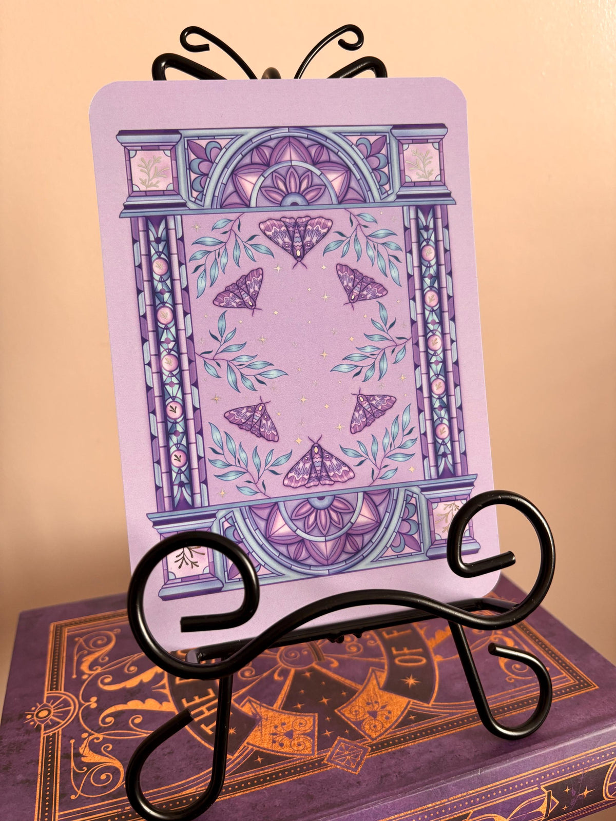 Knight and the Moth licensed Kindle/E reader foiled Insert in three sizes. Purple archway foiled silver. Kindle original 11 & Paperwhite 10 compatible