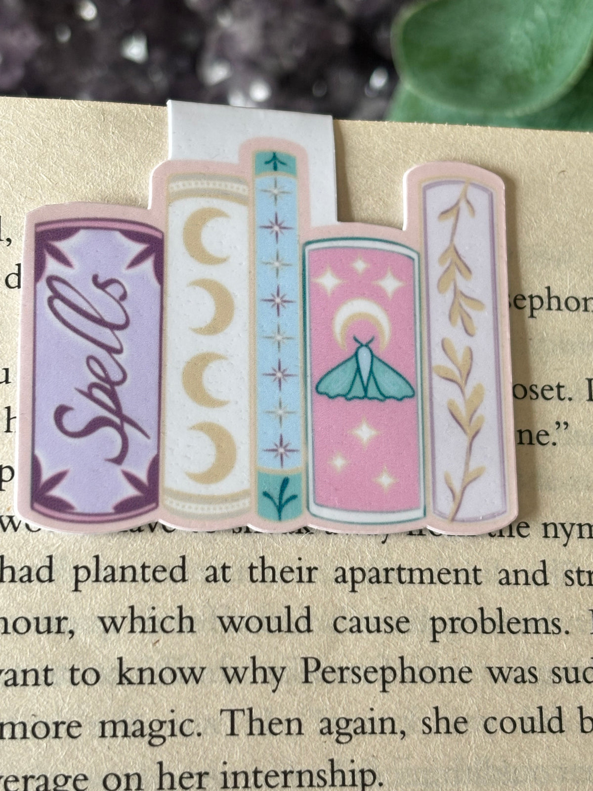 Bookstack Spells Magnetic Bookmark