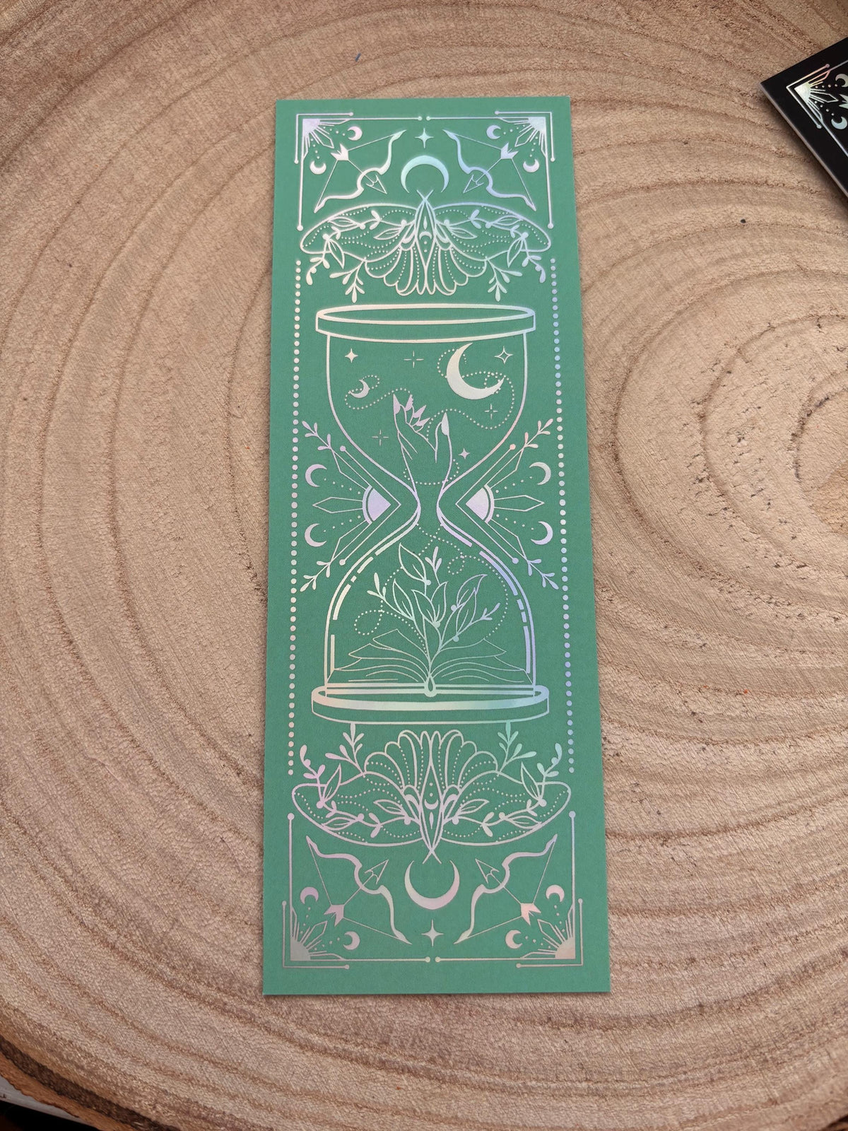 Fantasy bookmark - holographic foil - heavy cardstock - witchy vibes