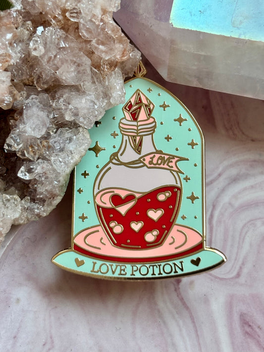 Magic love potion - protected potions pin badge