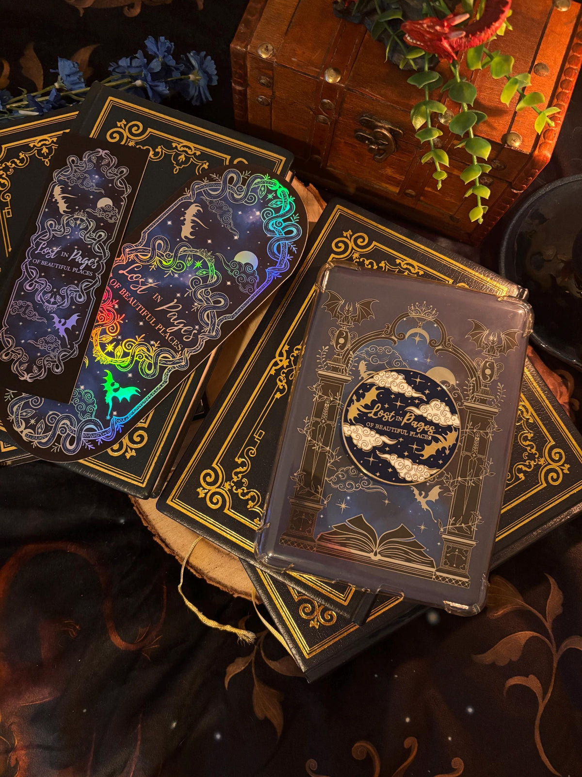 Cathedral gothic bookstack kindle grip