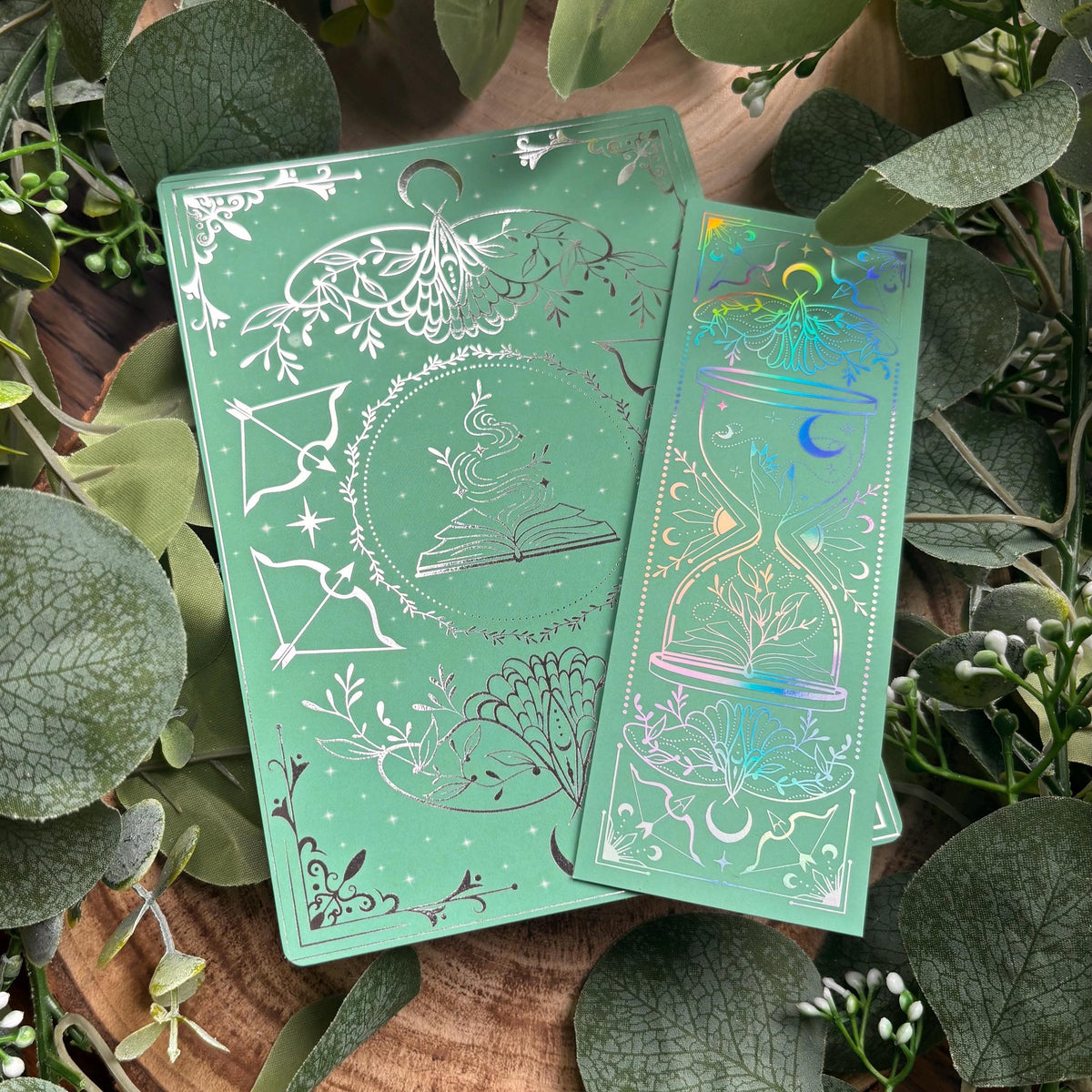 Minty Green foiled Insert for Kindle/ E Reader - Fantasy Reader