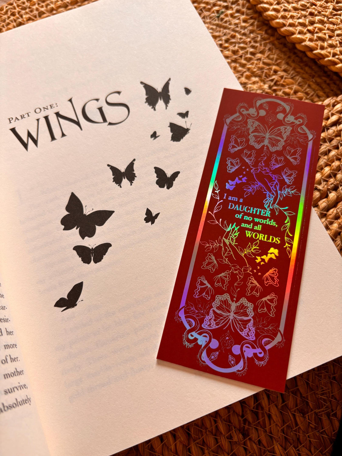 Holographic Foil Bookmark: Daughter of No Worlds - War of Lost Hearts -  Readers Gift (seconds) - officially licensed