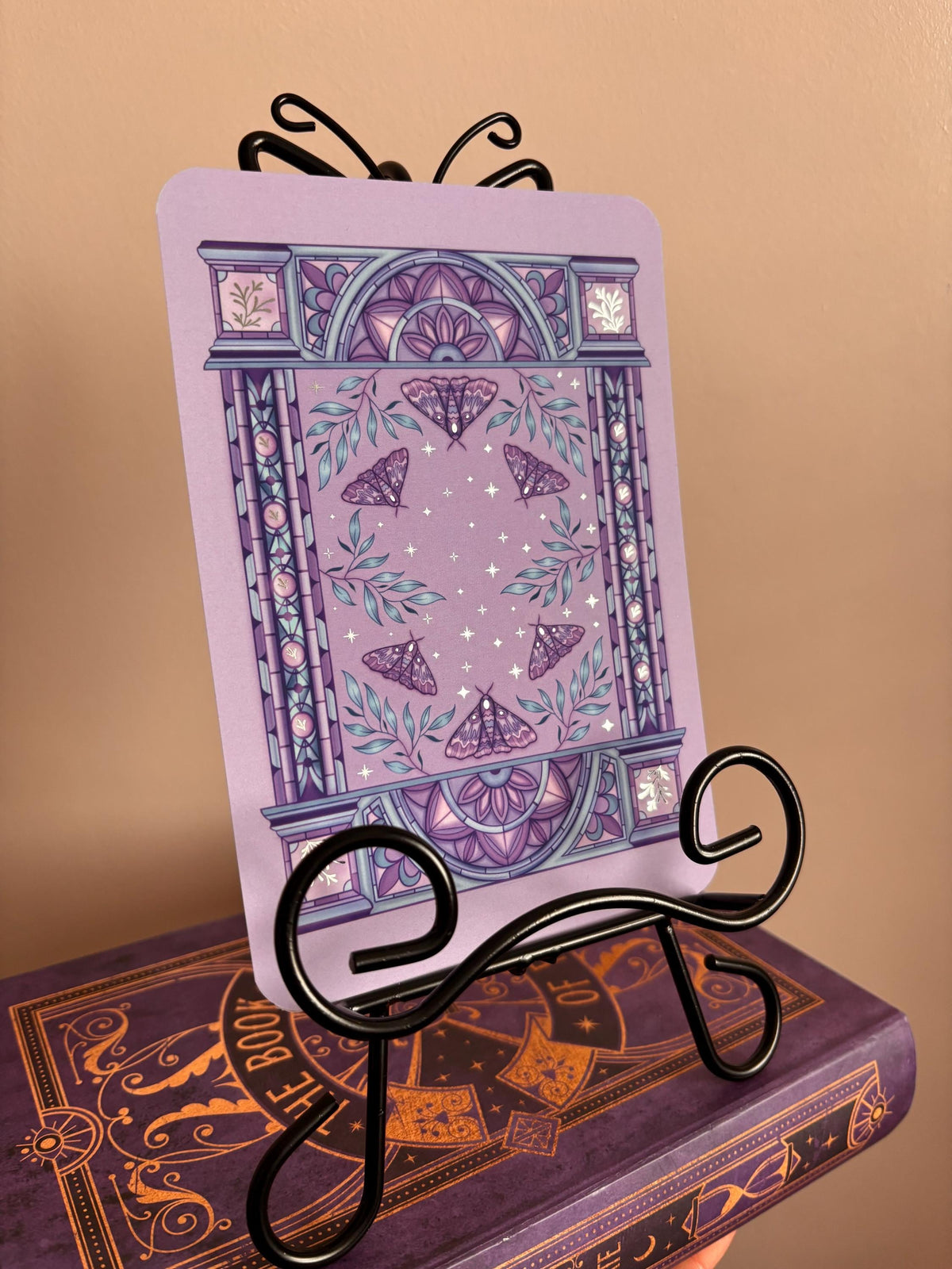 Knight and the Moth licensed Kindle/E reader foiled Insert in three sizes. Purple archway foiled silver. Kindle original 11 & Paperwhite 10 compatible