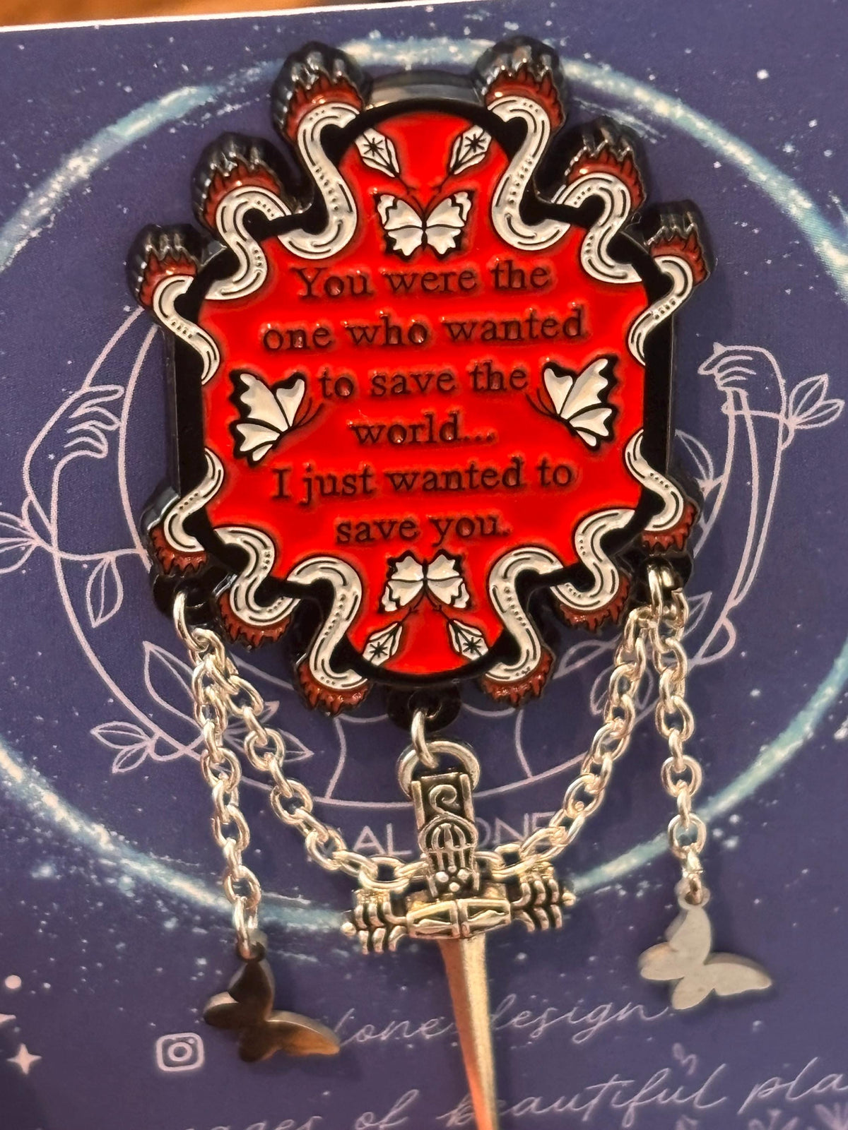 War of Lost Hearts pin - daughter of no worlds -  Officially Licensed