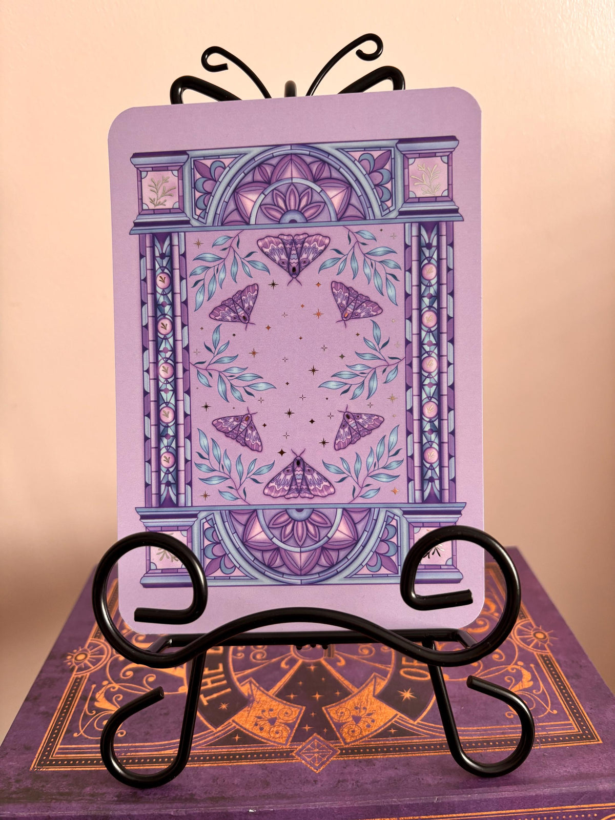 Knight and the Moth licensed Kindle/E reader foiled Insert in three sizes. Purple archway foiled silver. Kindle original 11 & Paperwhite 10 compatible