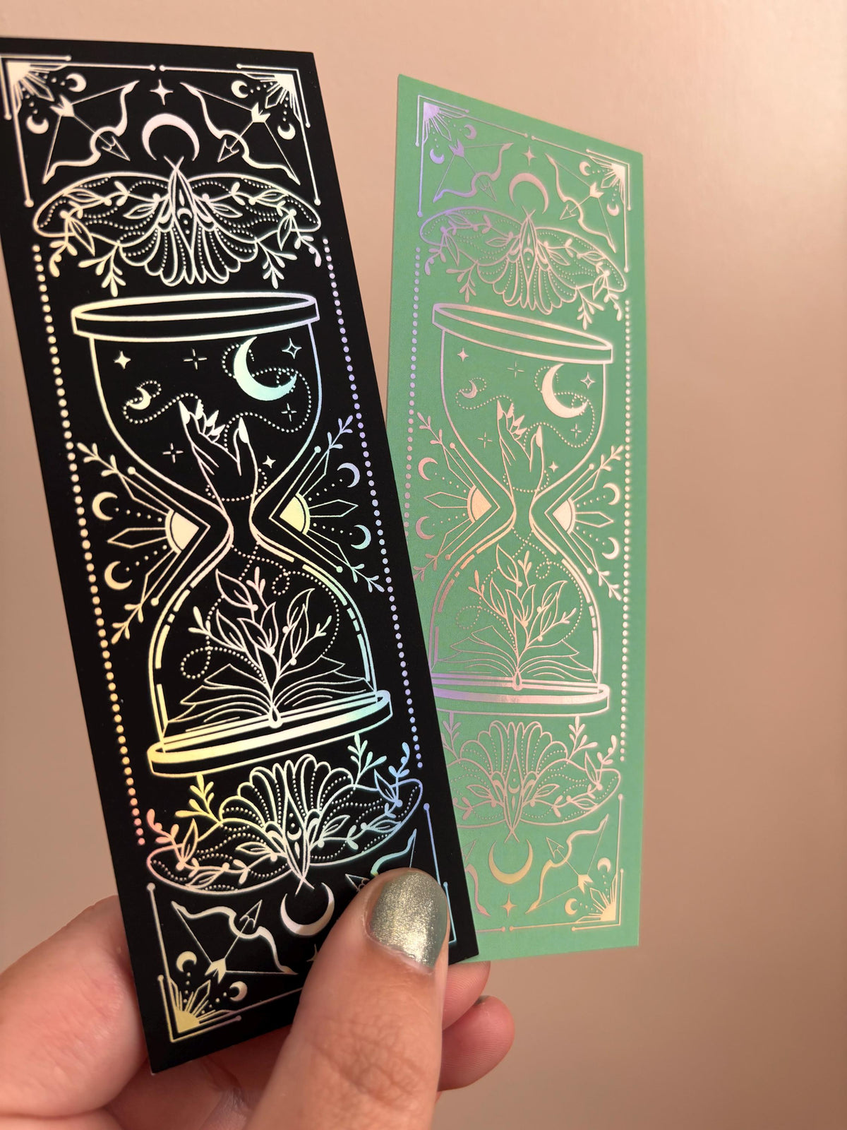Fantasy bookmark - holographic foil - heavy cardstock - witchy vibes